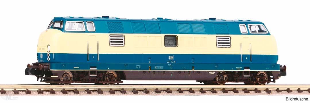 Piko 40513 - Diesellok BR 221 DB Ep.IV blau beige N 1:160 Sound