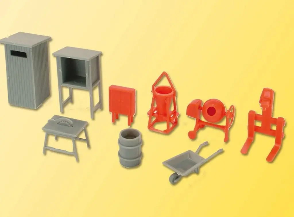 Kibri 38140 - Deko-Set Baustellenzubehör H0 1:87