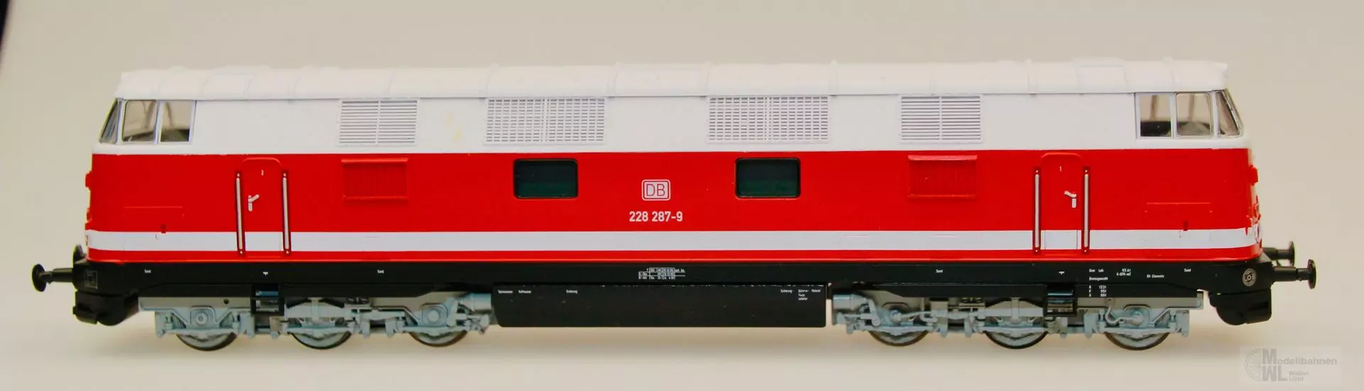 Gützold 35702 - Gützold - Diesellok BR 228 287- DB rot/weiß H0/GL