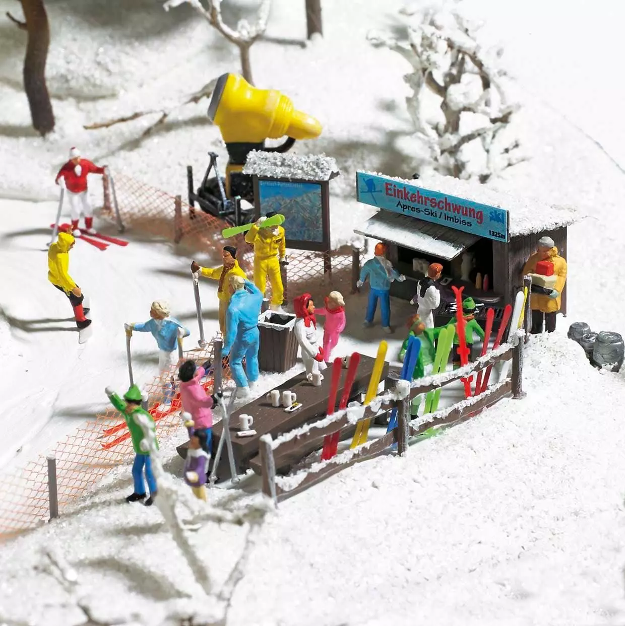 Busch 1170 - Bausatz Pistengaudi - Set für eine zünftige Pistengaudi H0 1:87