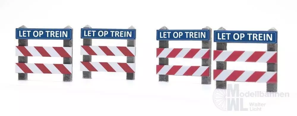 ARTITEC b.v. 387362 - Zäune Bahnübergang LET OP H0 1:87