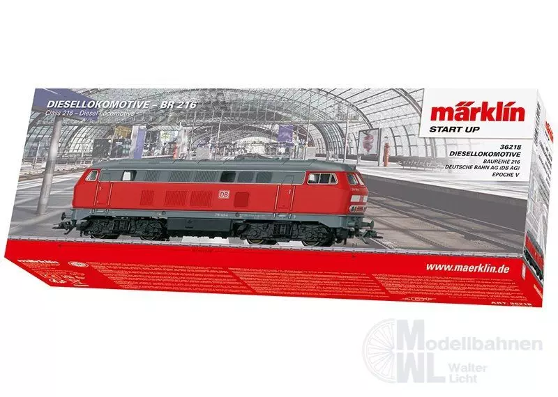 Märklin 36218 - Diesellok BR 216 DB AG Ep.V Start Up H0/WS