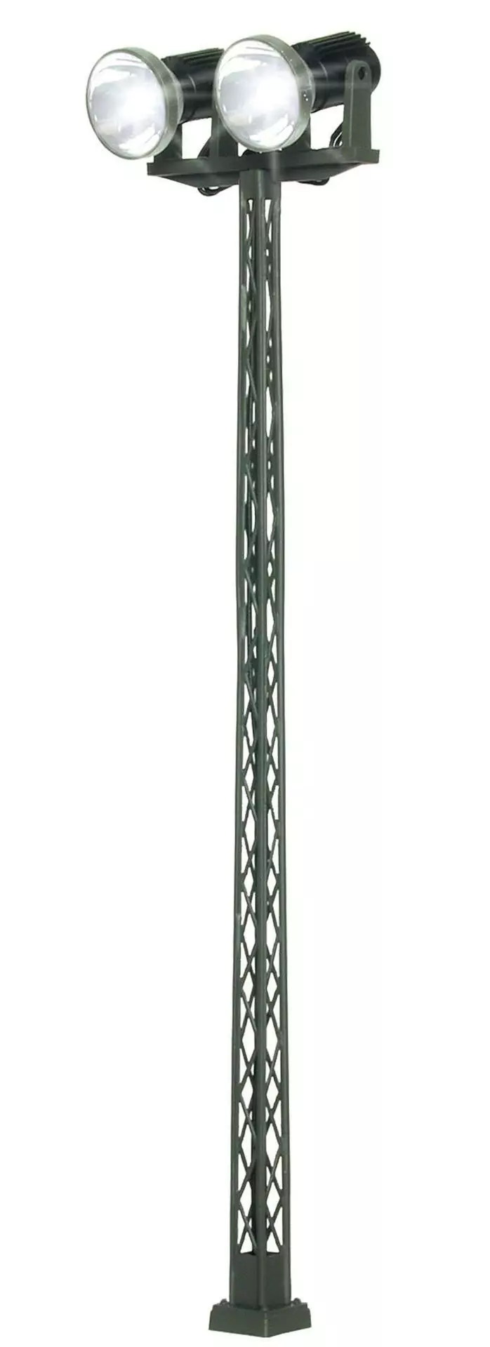 Viessmann 6332 - Flutlichtstrahler dopplet LED weiß aus Mast 135 mm H0 1:87