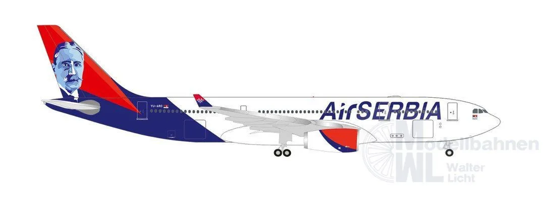 Herpa 536578-001 - Airbus A330-200 Air Serbia 1:500