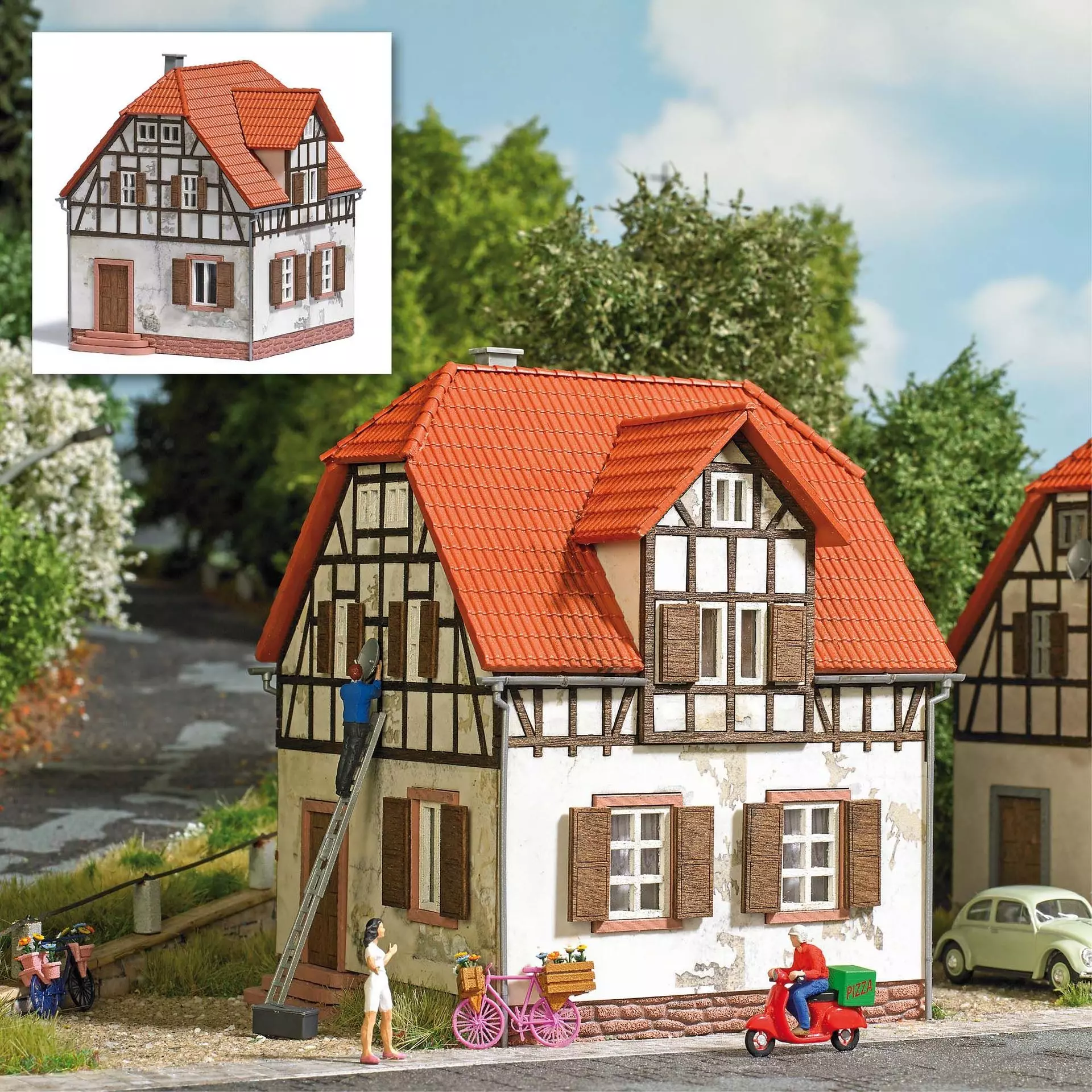 Busch 1906 - Altes Wohnhaus H0 1:87