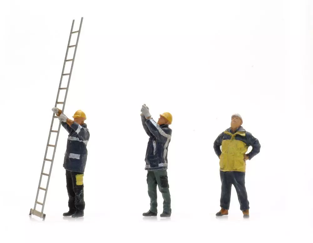 ARTITEC b.v. 5870009 - Gleisarbeiter mit Leiter 3 Figuren H0 1:87