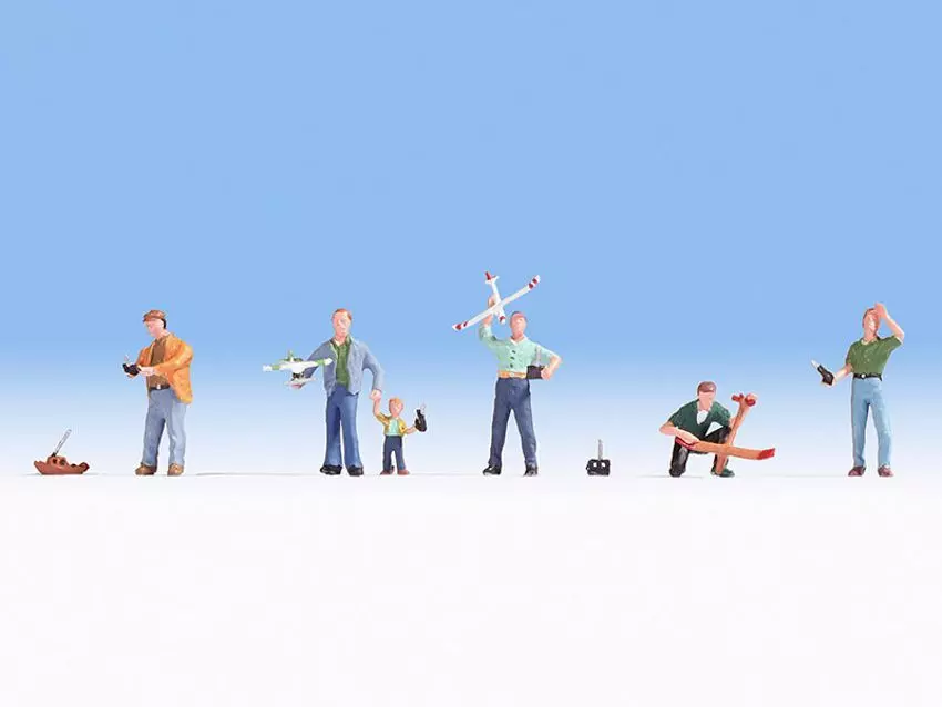 Noch 15887 - Modellbauer 5 Figuren H0 1:87