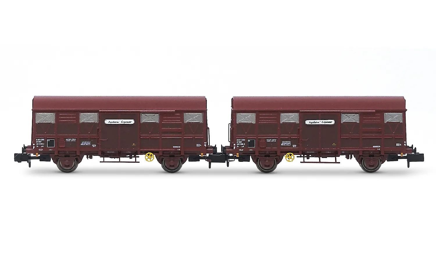 Arnold 6572 - Güterwagen Set SNCF Ep.IV 2.tlg. Aquitaine Express N 1:160 Arnold 6572 - Güterwagen Set SNCF Ep.IV 2.tlg. Aquitaine Express N 1:160