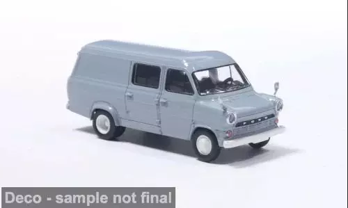 Brekina 34170 - Ford Transit Kasten in grau H0 1:87