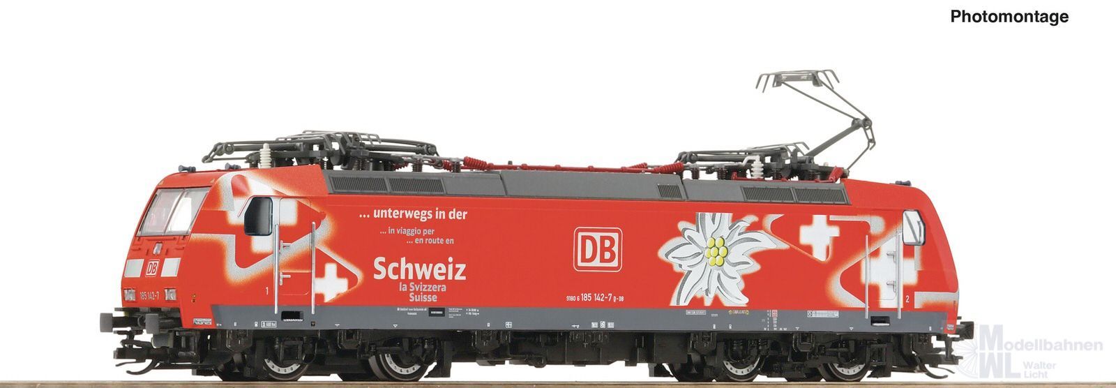 Roco 7590029 - E-Lok 185 142-7 DB Ep.VI Edelweiß TT 1:120 Sound