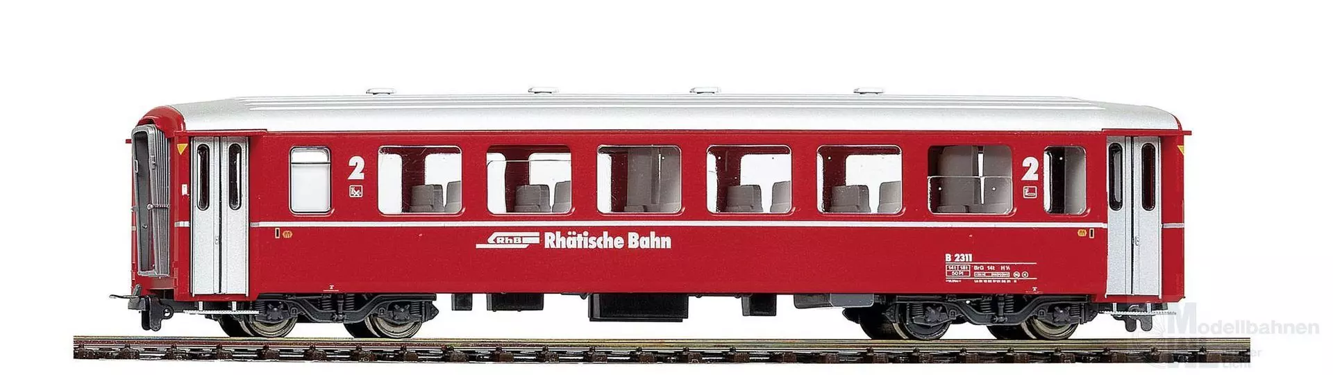 Bemo 3255158 - Einheitswagen EW I RhB Ep.V B 2308 Berninabahn rot H0m