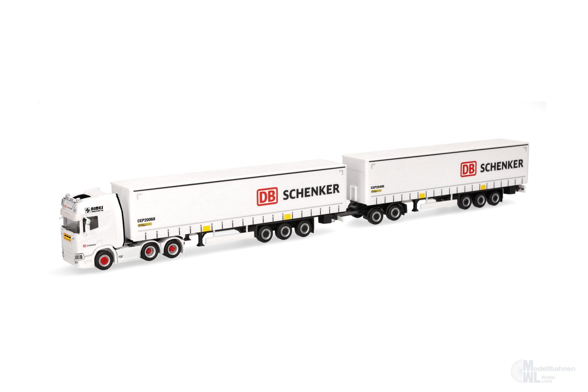 Herpa 319720 - Scania CR 20 Lang-LKW DB Schenker H0 1:87 Herpa 319720 - Scania CR 20 Lang-LKW DB Schenker H0 1:87
