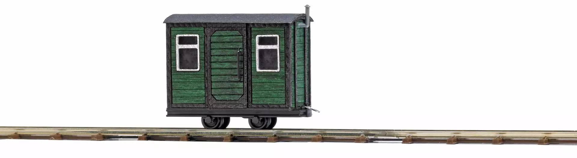 Busch 12231 - Bauwagen Grün H0 1:87