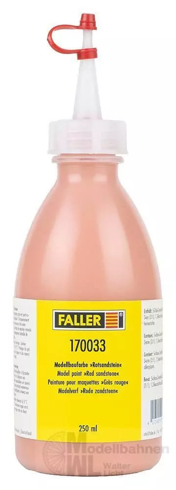 Faller 170033 - Modellbaufarbe rotsandstein 250 ml