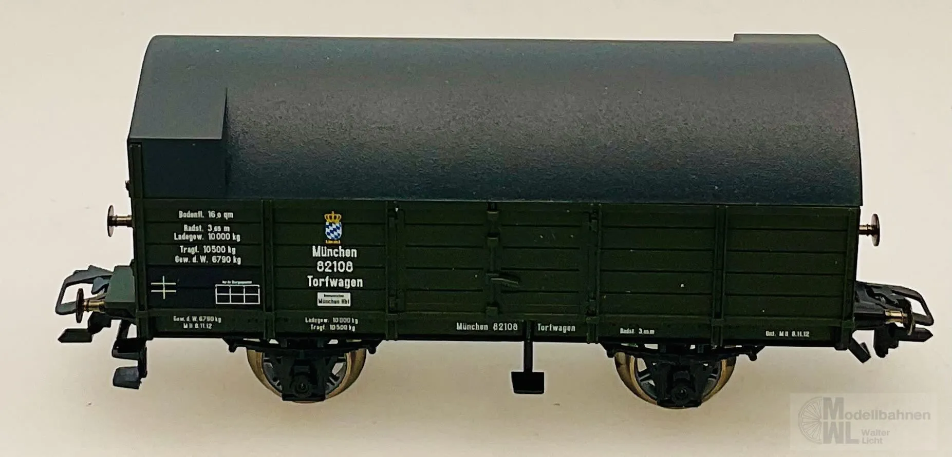Märklin 45089 - MÄRKLIN - Torf-Munitionswagen K.Bay.Sts.B. Ep.I H0/WS