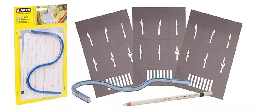 Noch 60740 - Start-Set Straßenmarkierung H0/TT/N