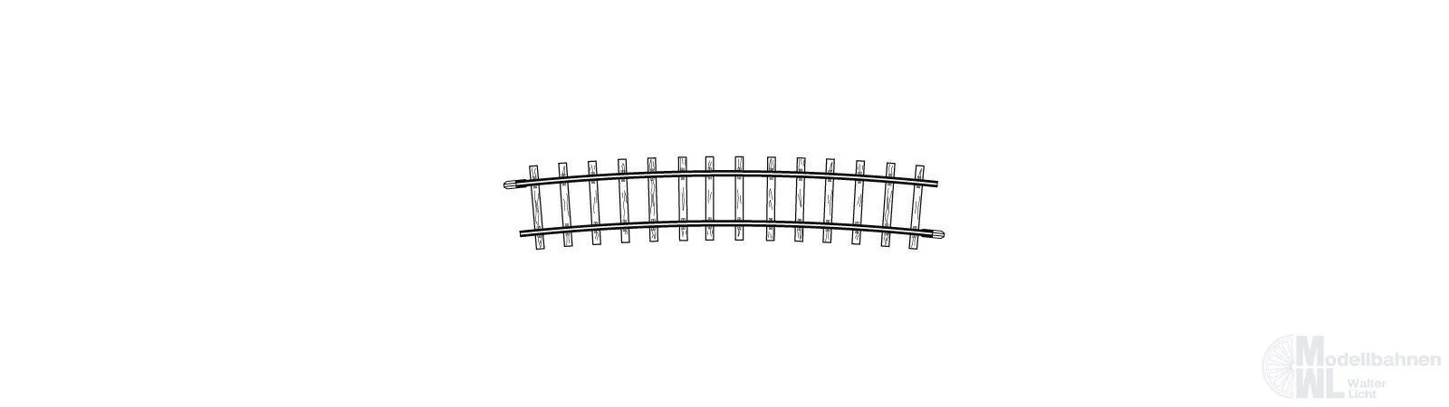 Bemo 4275000 - Gleis gebogen R 515 mm 12° H0m