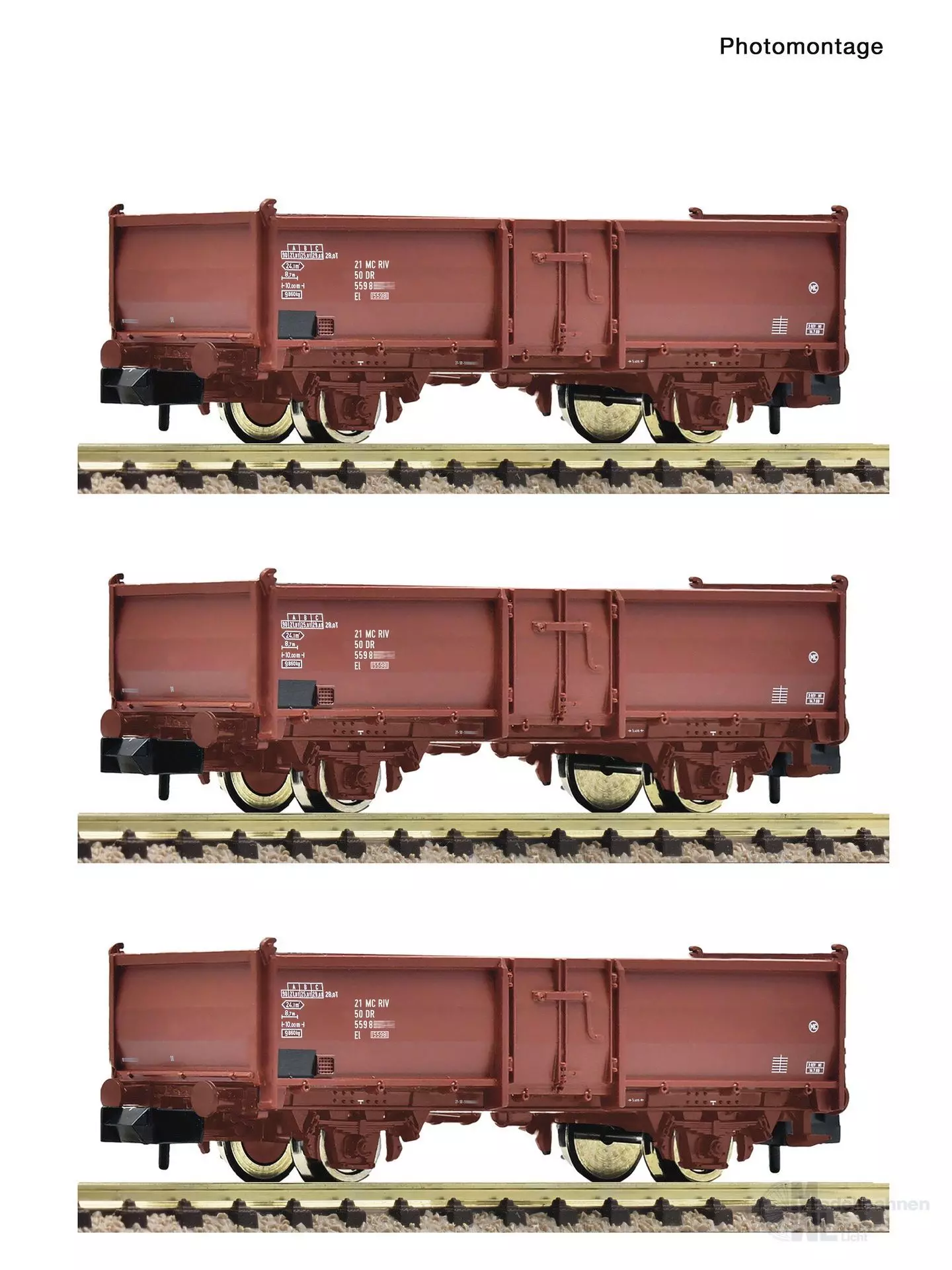 Fleischmann 6660158 - Güterwagen Set DR Ep.IV 3.tlg. N 1:160