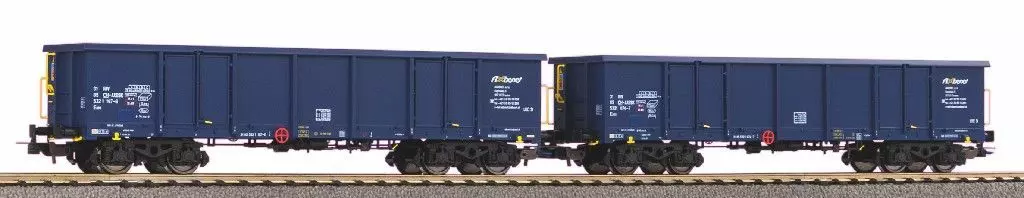 Piko 58239 - Güterwagen Set Axbenet Ep.VI Eaos 2.tlg. mit Holzladung H0/GL