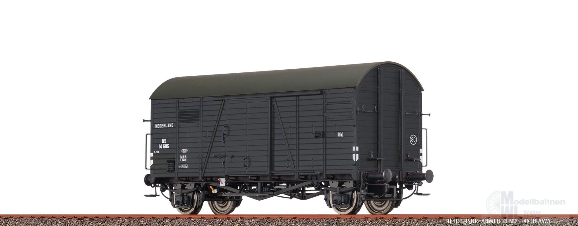 Brawa 50740 - Güterwagen ged. NS Ep.III Gms30 H0/GL