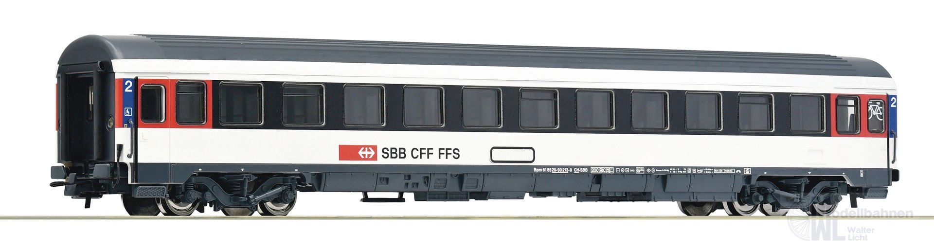 Roco 54167 - EC Wagen SBB 2.KL. Ep.VI H0/GL