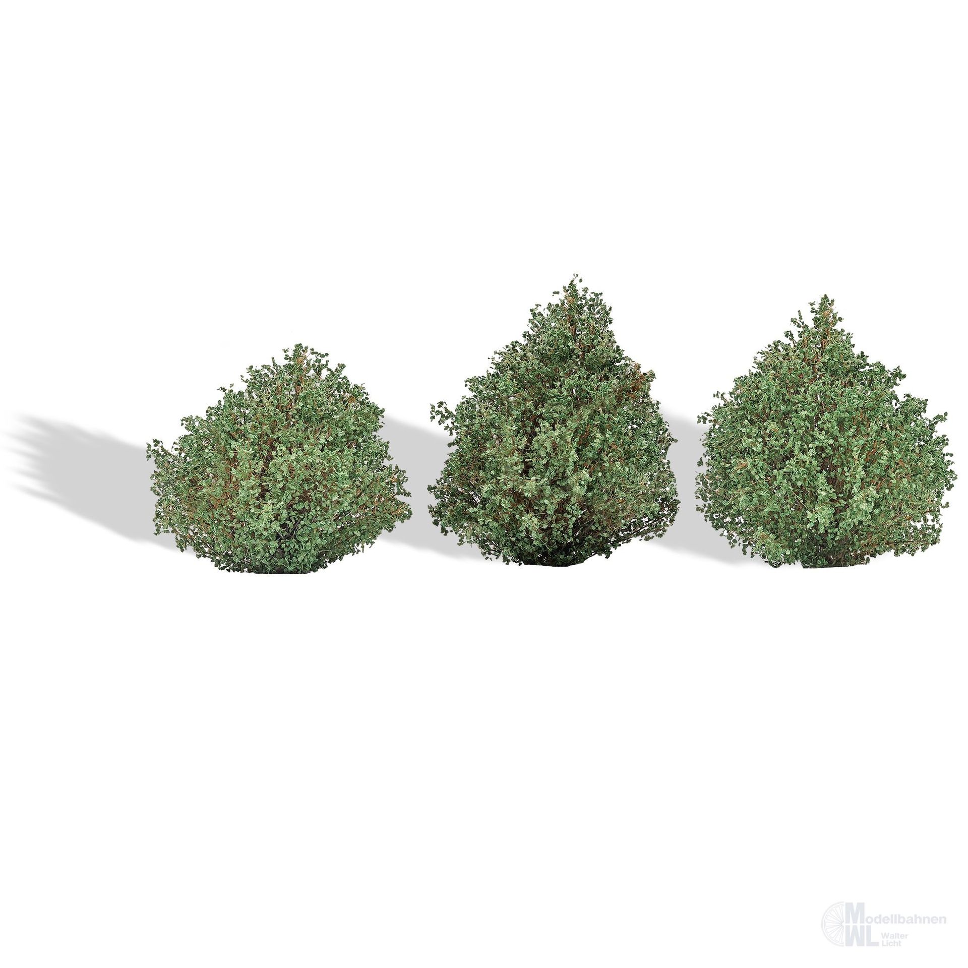 Busch 3607 - Büsche Sommer 3 Stück 40mm H0 1:87