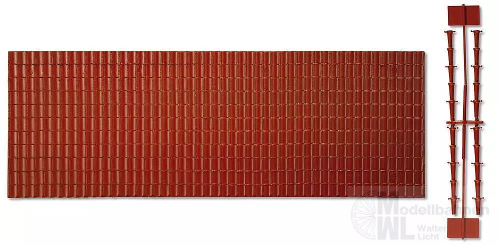 Pola 333101 - Ziegeldach und Firstziegel Spur G 1:22,5