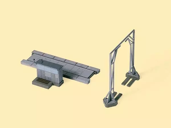 Auhagen 11404 - Gleiswaage mit Lademaß H0 1:87