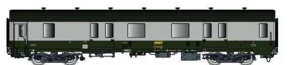 LS Models 31230 - Packwagen SNCF Ep.IV MC76 Dd2 grün/grau H0/GL