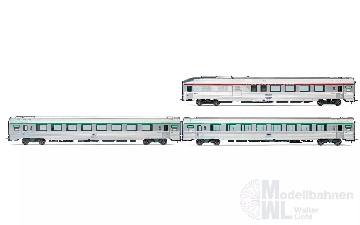 Jouef 4196 - Personenwagen Set SNCF Ep.V 3.tlg. EC Etoile du Nord H0/GL