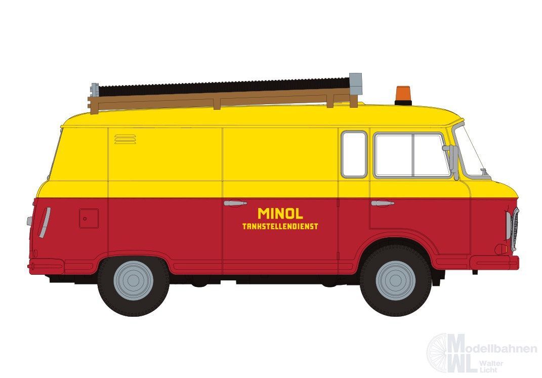 Brekina 30128 - Barkas B1000Van Minol Tankstellendienst H0 1:87