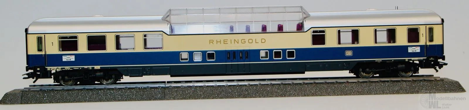 Märklin 43880 - MÄRKLIN - Aussichtswagen DB Ep.III Rheingold AD4um 1.Kl H0/WS