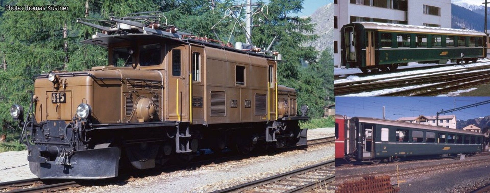 Kato 10-1987 - Personenzug mit Ge 6/6 RhB Ep.III N 1:160