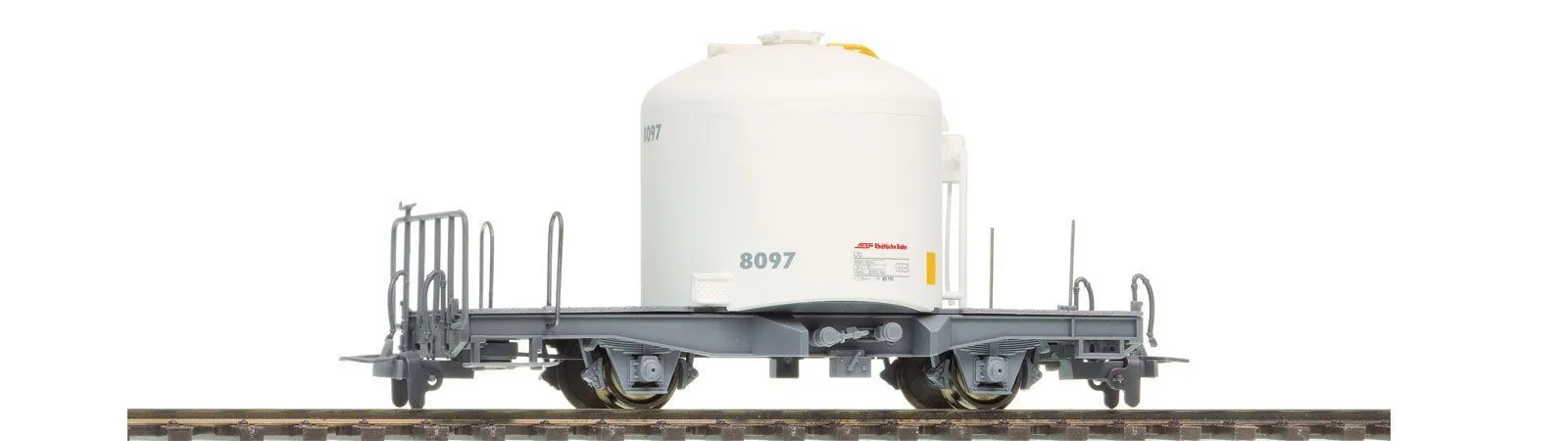 Bemo 2260168 - Zementtransportwagen RhB Ep.V/VI Uce 8098 weiß H0m