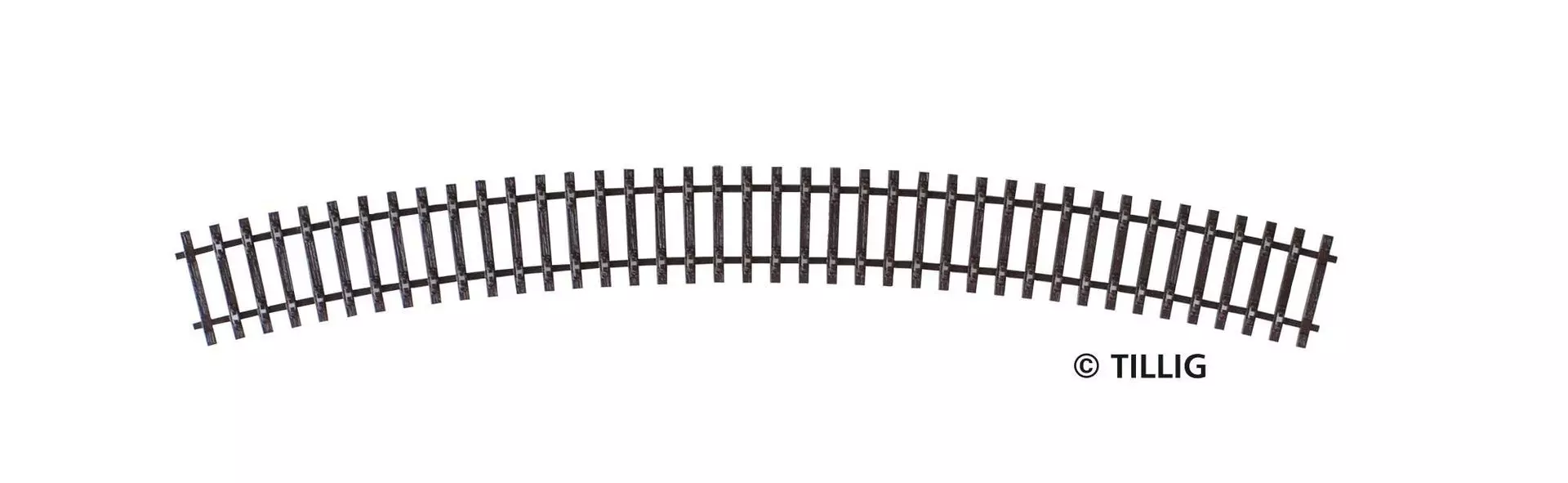 Tillig 83011 - Schwellenband gebogen R31 R396 mm / 30° TT 1:120