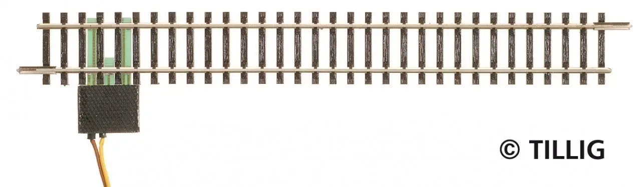 Tillig 83143 - Anschlußgleis G1 166 mm mit Entstördrossel - NICHT FÜR DIGITAL TT 1:120