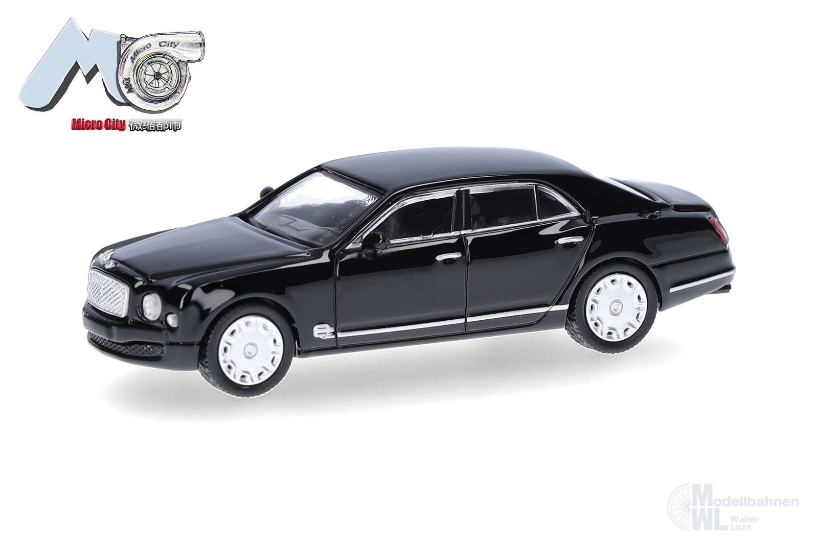 Herpa 87MC000148 - Bentley Mulsanne schwarz schwarz H0 1:87