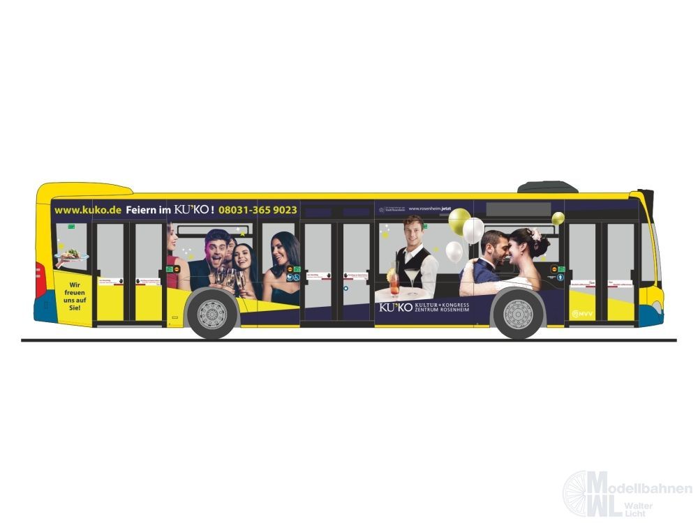 Rietze 73509 - Mercedes-Benz Citaro ´15 Stadtverkehr Rosenheim H0 1:87