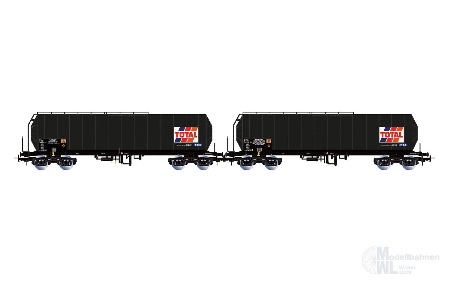 Jouef 6323 - Kesselwagen Set SNCF Ep.IV 2.tlg. TOTAL France H0/GL