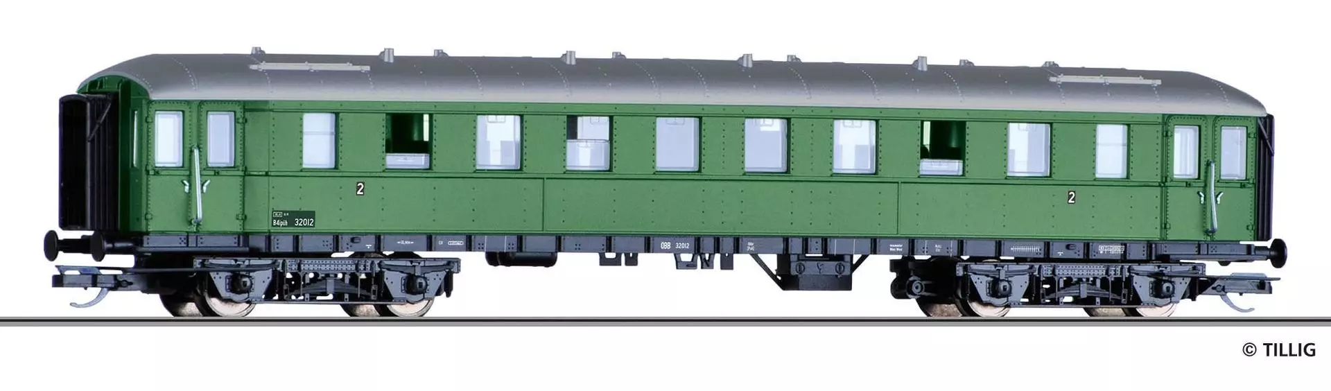 Tillig 13353 - Personenwagen ÖBB Ep.III 2.Kl. Bipüh TT 1:120