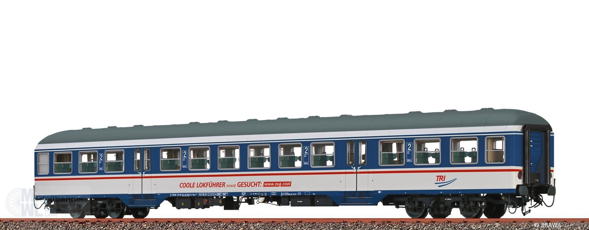 Brawa 46634 - Personenwagen TRI Ep.VI Bnrz450.3 H0/GL DIGITAL EXTRA Brawa 46634 - Personenwagen TRI Ep.VI Bnrz450.3 H0/GL DIGITAL EXTRA