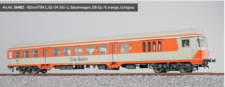 ESU 36482 - Mitteleinstiegssteuerwagenwagen DB Ep.IV 2.Kl. City-Bahn H0/GL