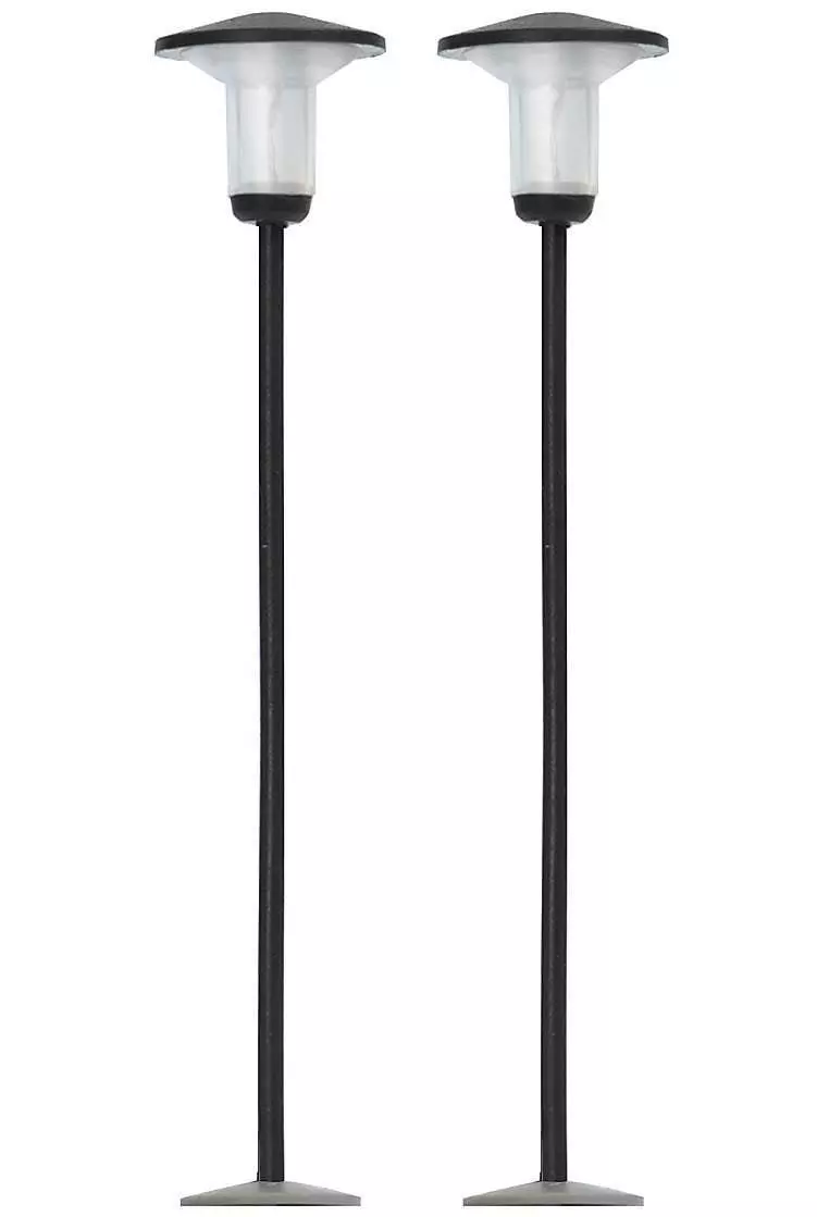 Busch 4144 - 2 schw. Siedlungslampen H0 1:87