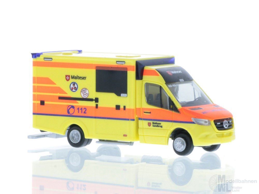 Rietze 76299 - Mercedes-Benz WAS RTW ´18 Malteser Hatten-Sandkrug H0 1:87