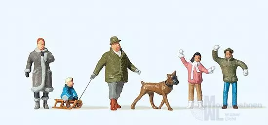 Preiser 10310 - Familie Krause im Schnee H0 1:87