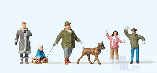Preiser 10310 - Familie Krause im Schnee H0 1:87