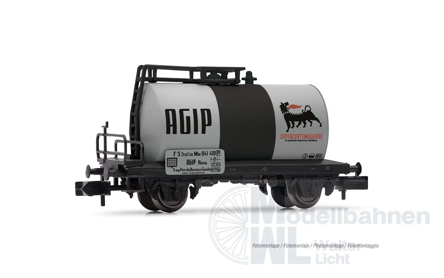 Arnold 6700 - Kesselwagen Set FS Ep.III 2.tlg. Agip N 1:160