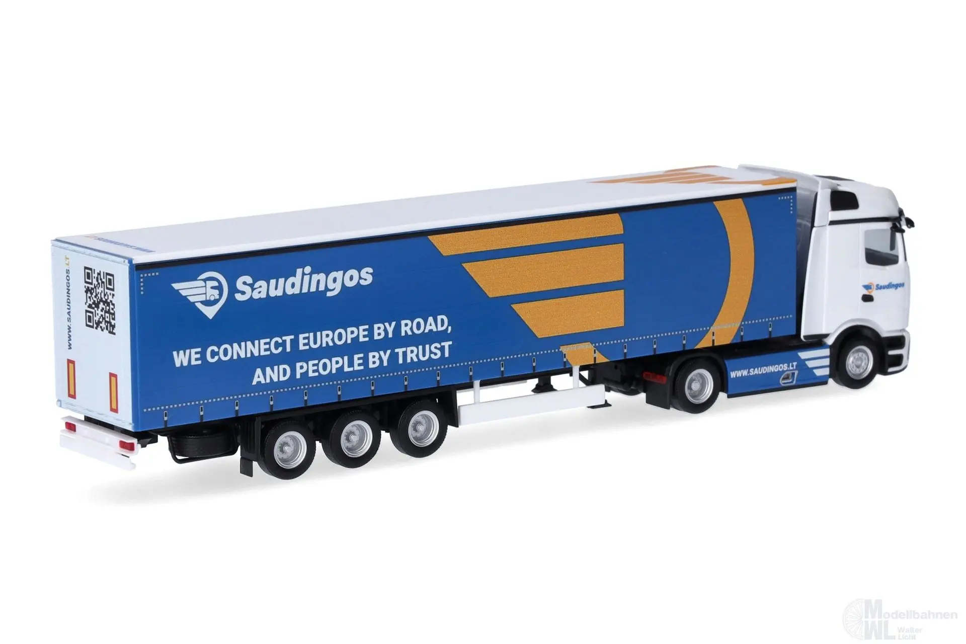 Herpa 320924 - Mercedes-Benz Actros L ProCab in Gardienplane Sattelzug H0 1:87