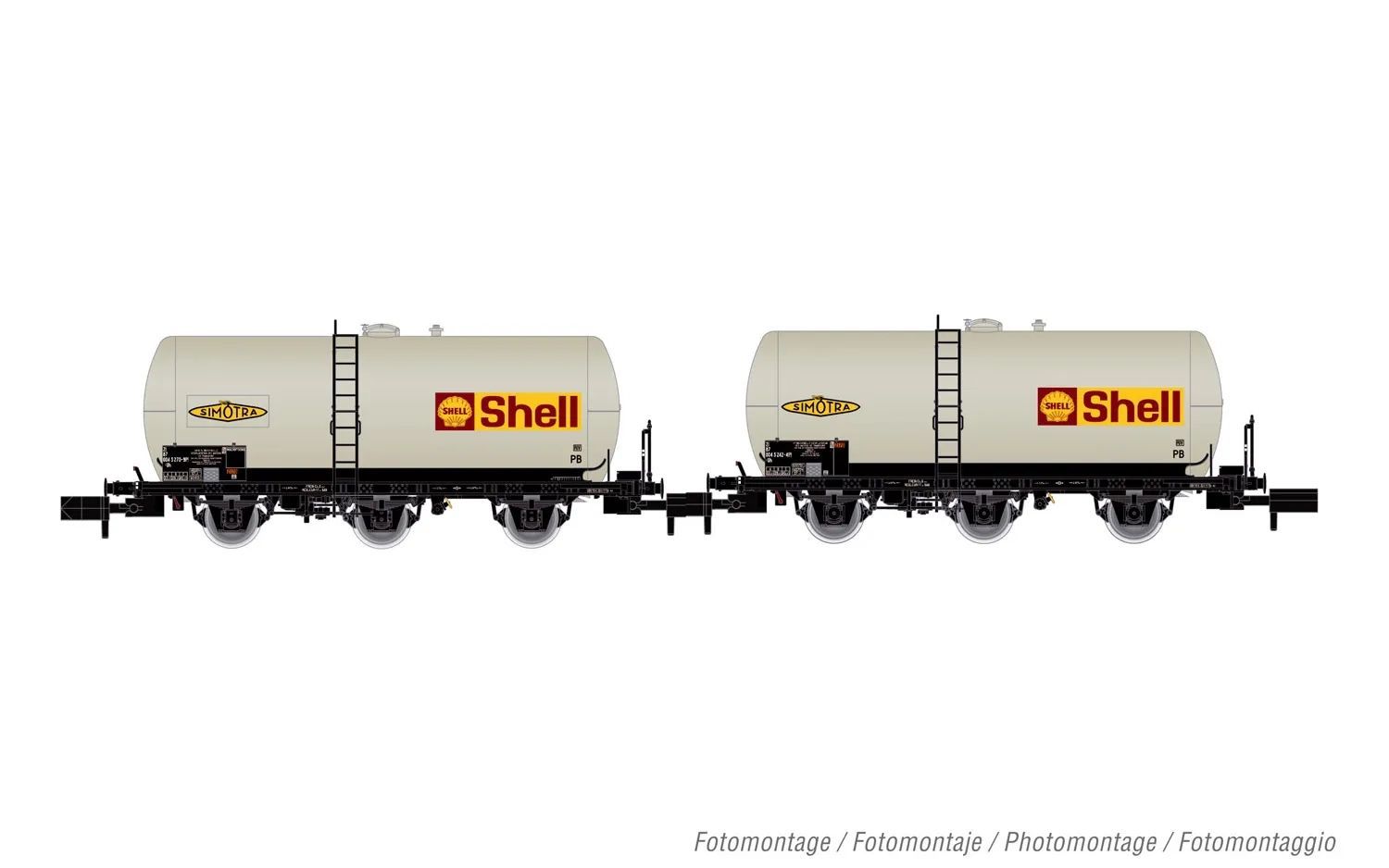 Arnold 6609 - Kesselwagen Set SNCF Ep.IV 2.tlg. SHELL N 1:160
