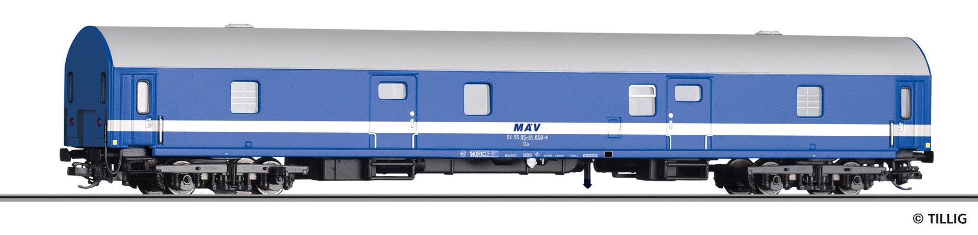 Tillig 16820 - Gepäckwagen MAV Ep.IV Da TT 1:120